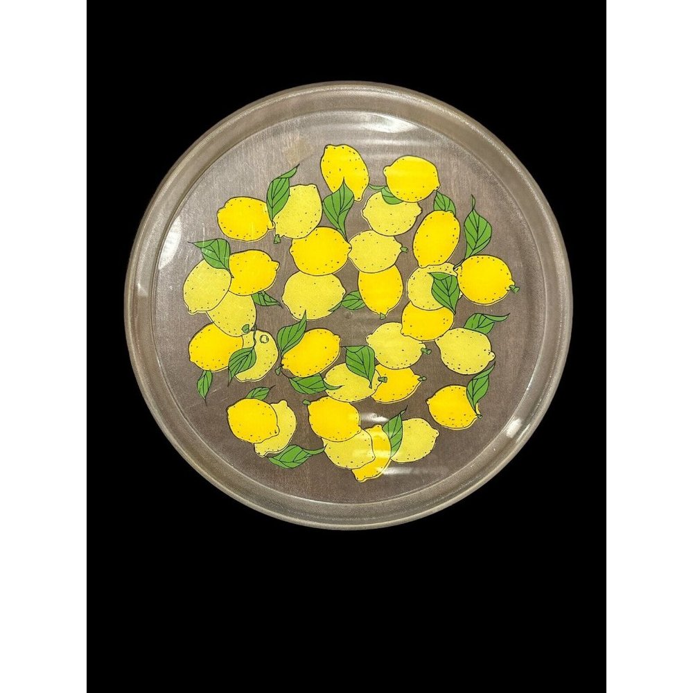 H Jโ Stotter vintage acrylic serving tray โLemonsโ